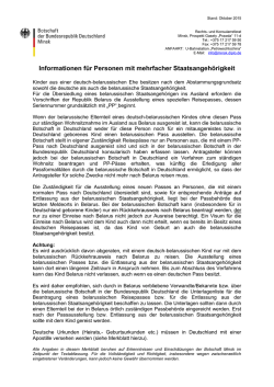 Informationen f&uuml;r Personen mit mehrfacher