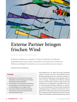Externe Partner bringen frischen Wind