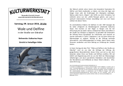 Wale und Delfine - Kulturwerkstatt Dreiländereck e.V.
