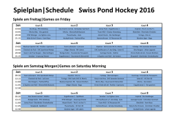 Spielplan 2016 (pdf - Swiss Pondhockey Championship