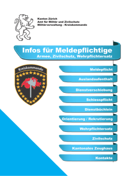Infos f&uuml;r Meldepflichtige - Amt f&uuml;r Milit&auml;r und Zivilschutz