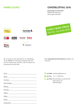 gwerblertag 2016 early-bird-preis anmeldung