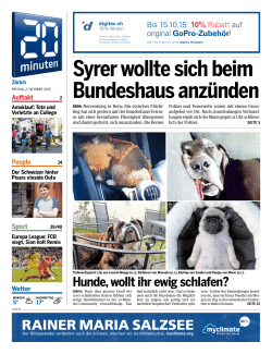 Syrer wollte sich beim Bundeshaus anzünden