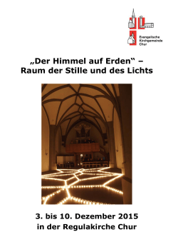 Raum der Stille und des Lichts - Evangelische Kirchgemeinde Chur