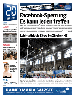 Facebook-Sperrung: Es kann jeden tre en