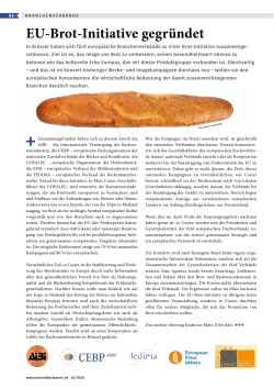 EU-Brot-Initiative gegründet