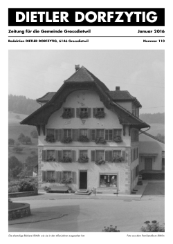 Dorfzytig_Jan16_Nr110 - Gemeinde Grossdietwil