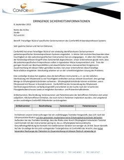 dringende sicherheitsinformationen