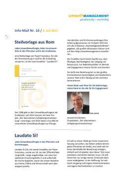 Einf&uuml;hrung in die Enzyklika "Laudato Si