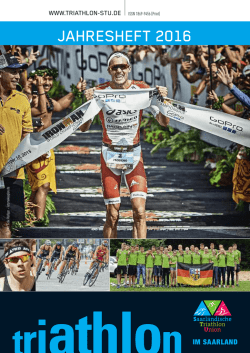 jahresheft 2016 - Saarl&auml;ndische Triathlon Union