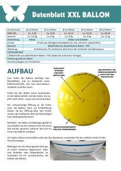 Datenblatt XXL Riesenballon