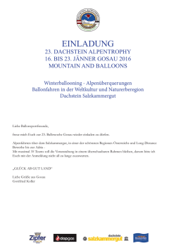 Einladung / Anmeldeformular 2016
