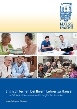 Englisch lernen bei Ihrem Lehrer zu Hause