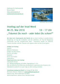 Inseltag auf der Insel Werd, 25. Mai 2016