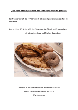 Dou werd a S&auml;ula gschlacht, und dann wer`n