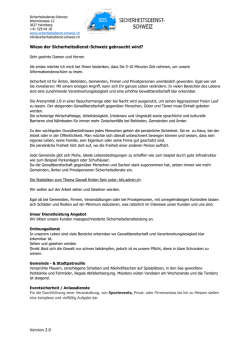 Version 2.0 - Sicherheitsdienst