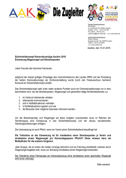 Eine Information zum Sicherheitskonzept stellen die