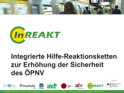 Integrierte Hilfe-Reaktionsketten zur Erhöhung der Sicherheit des