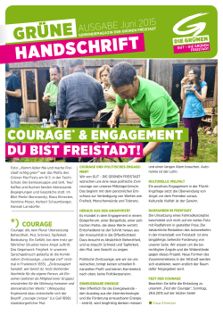 GR&Uuml;NE HANDscHRift