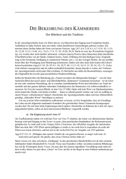 Die Bekehrung des Kämmerers in der Texttradition