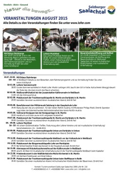 Veranstaltungskalender als PDF - Tourismusverband Salzburger