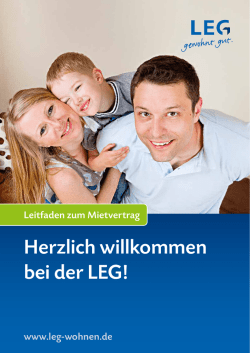 Leitfaden zum Mietvertrag - LEG