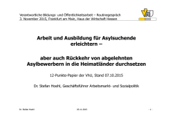 Grafiken und Text komplett Pr&auml;sentation Fl&uuml;chtlinge