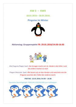 KW 3-4 Pinguine im Winter