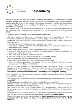 Hausordnung