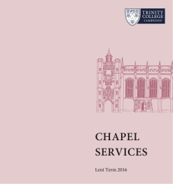 Current choral services list