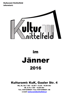 Jänner - Knittelfeld