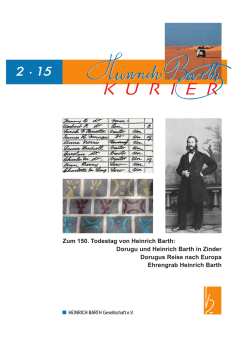 Dorugu und Heinrich Barth in Zinder Dorugus Reise nach Europa