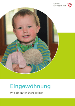 Eingew&ouml;hnung