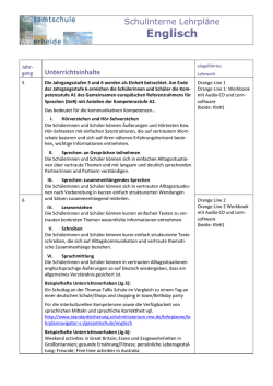 Englisch - Gesamtschule Weierheide