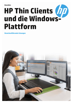 HP Thin Clients und Windows &ndash; Brosch&uuml;re