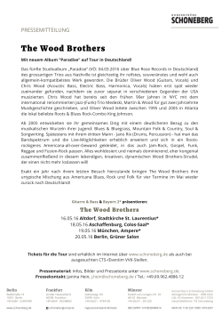 The Wood Brothers - Konzertbüro Schoneberg