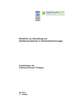 Richtlinie zur Darstellung von Stahlkonstruktionen in