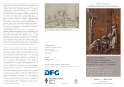 Programm  - Kunsthistorisches Institut in Florenz