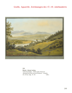 Grafik, Aquarelle, Zeichnungen des 17.&ndash;19. Jahrhunderts