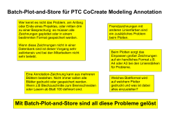 Batch-Plot-and-Store für PTC CoCreate Modeling Annotation Mit