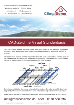 ClimaDomo Heiz- und Kühlsysteme GmbH: CAD