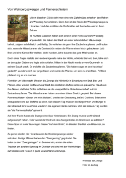 Die Weinbergzwerge zu Hitzacker