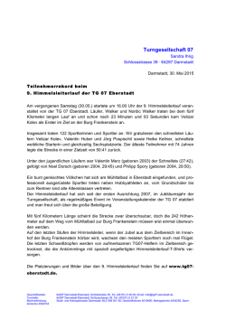 Himmelsleiterlauf in der Presse