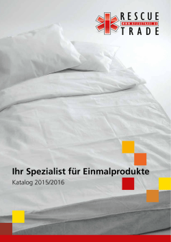 Ihr Spezialist f&uuml;r Einmalprodukte