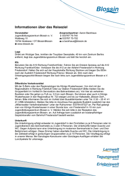 Informationen &uuml;ber das Reiseziel