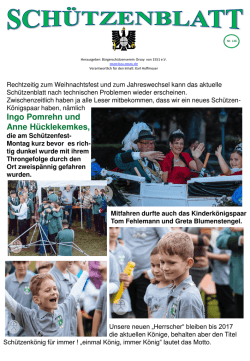 Schützenblatt - BSV