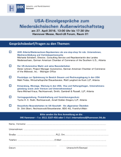 Hannover-Messe: USA - Automotive Cluster
