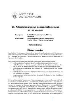 Informationen zum aktuellen Rahmenthema