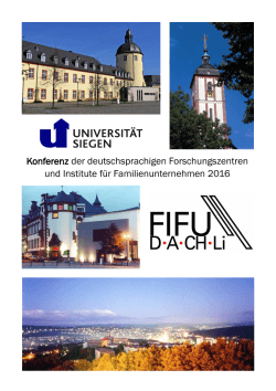 Konferenz Booklet - Universität Siegen