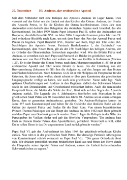 Hl. Andreas - St. Johannes der T&auml;ufer